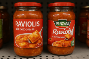 produits identiques avec un packaging différent