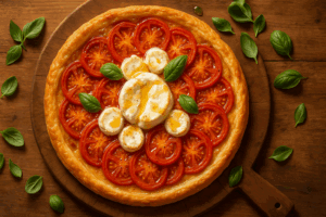 recette tarte tomate chèvre miel