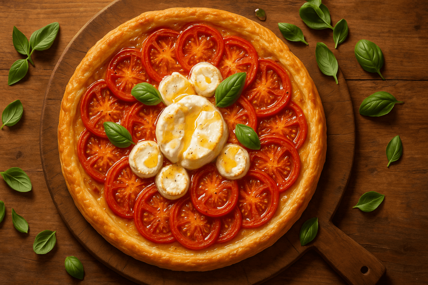 recette tarte tomate chèvre miel