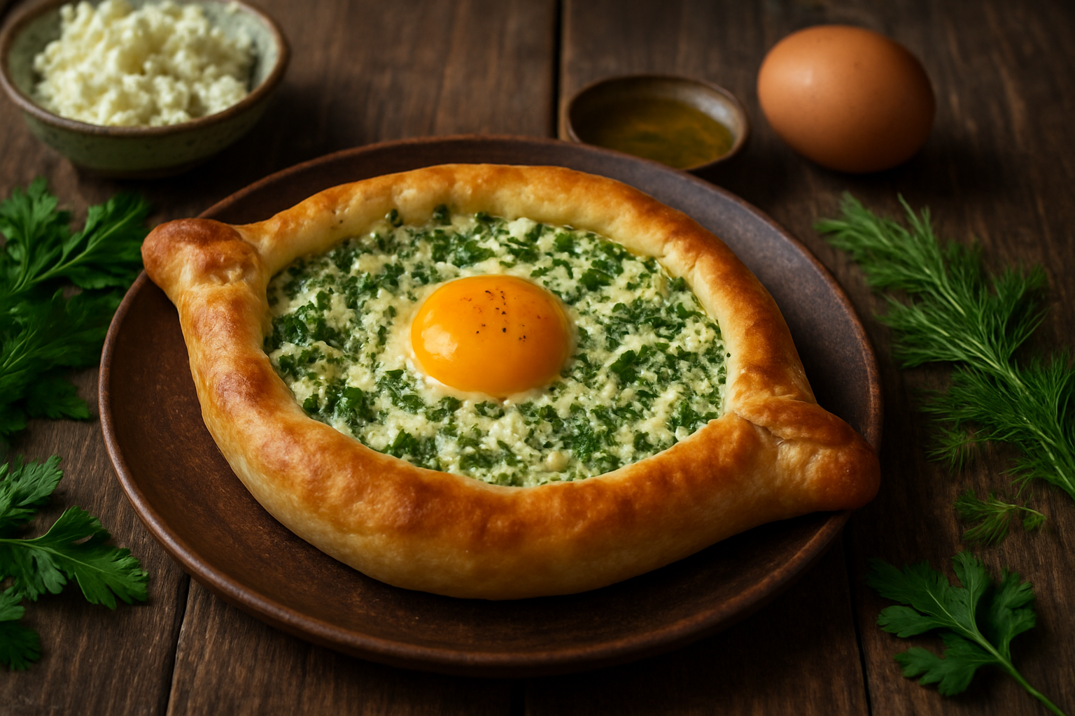 Khachapuri d'Été aux Herbes