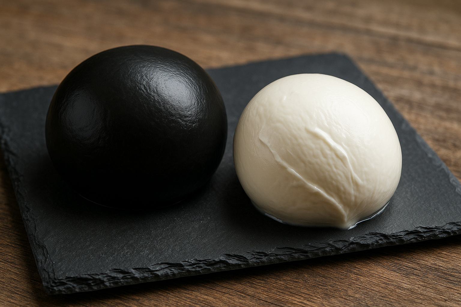 La mozzarella noire : innovation italienne au charbon végétal