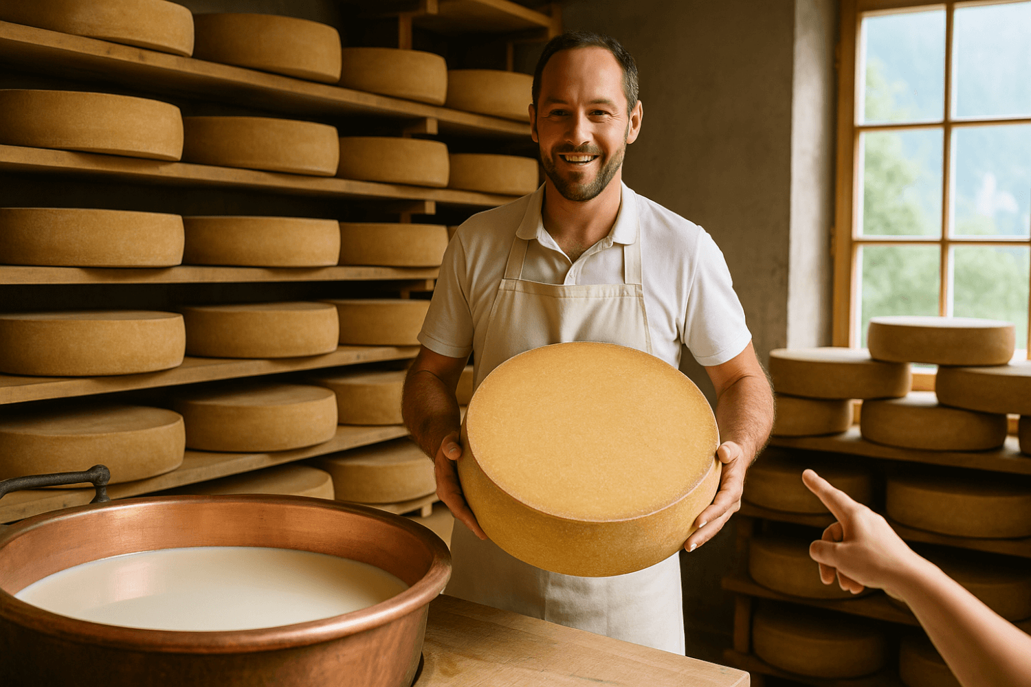 fromager qui fait du comté