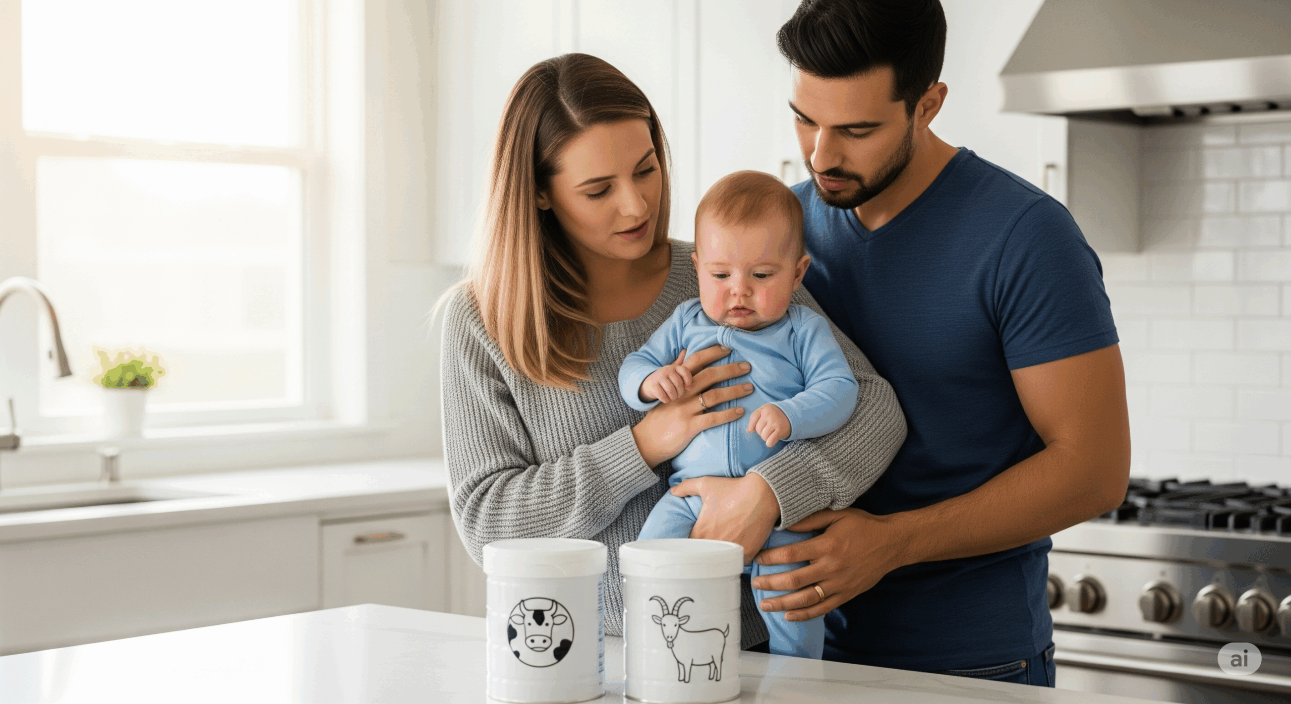 lait de chevre ou lait de vache pour bébé