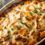 Gratin de butternut au chèvre