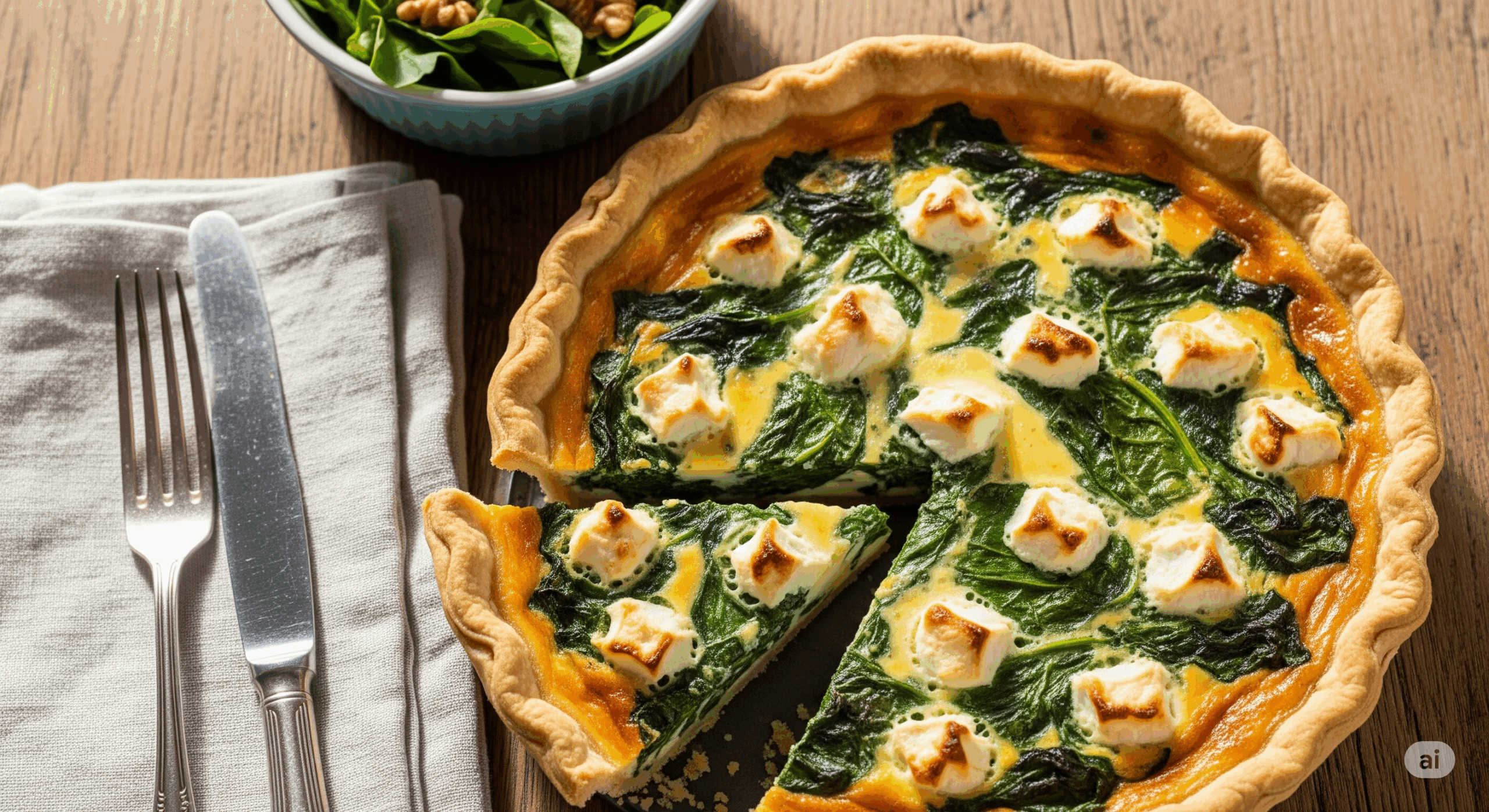 quiche épinards chèvre