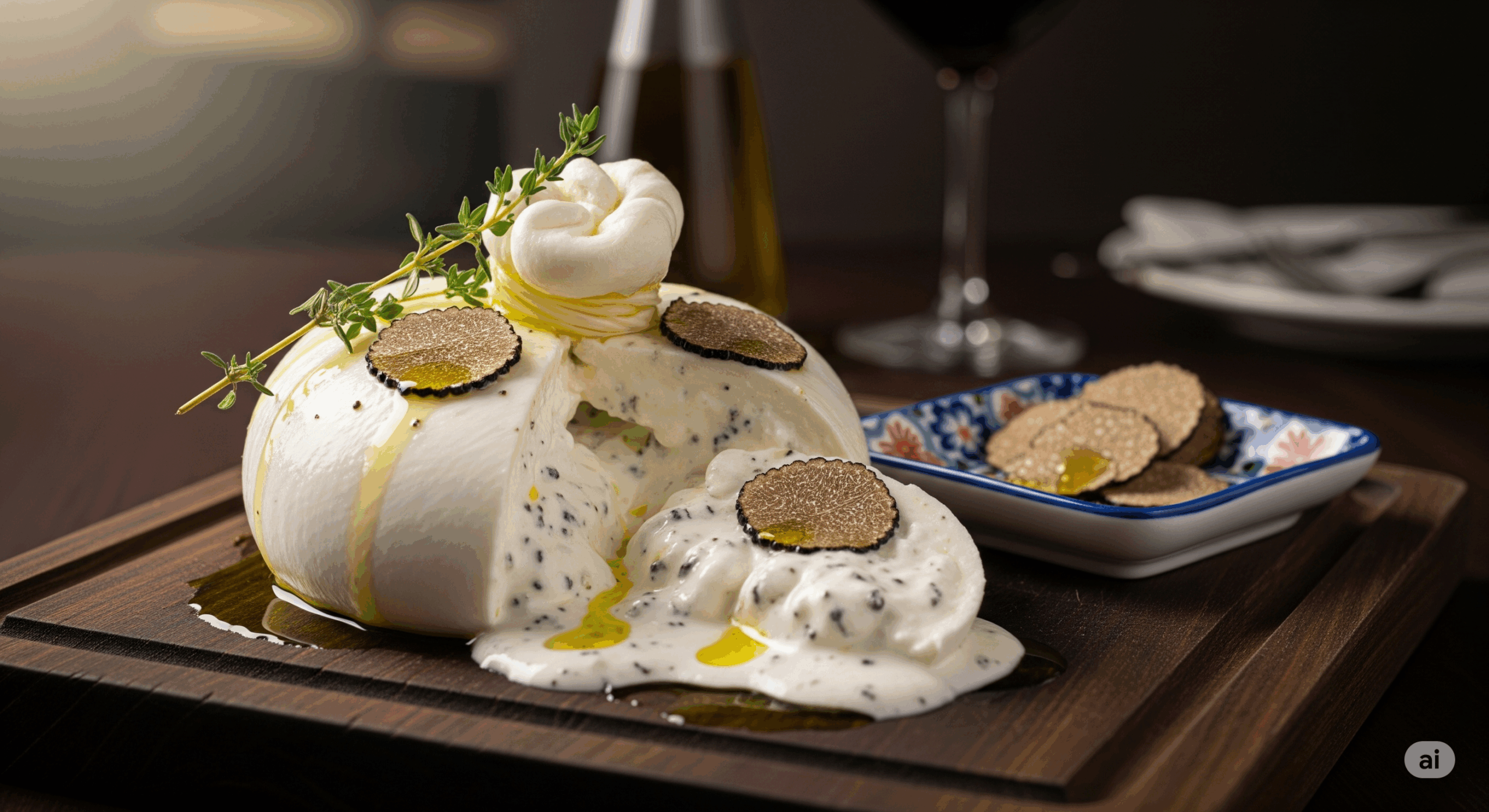 La burrata à la truffe : quand l’innovation rencontre la tradition