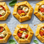 feuilleté chèvre et légumes