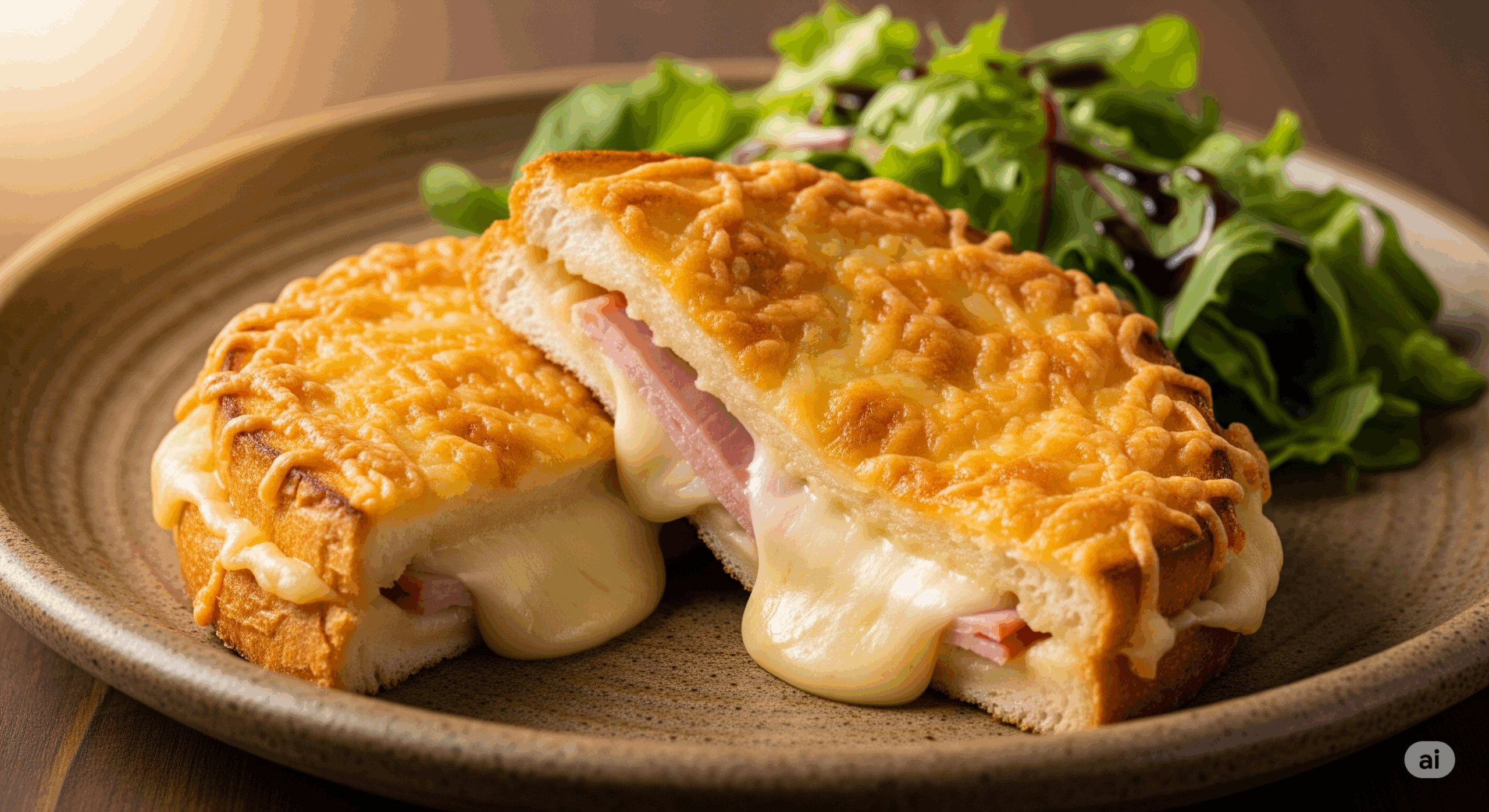 CROQUE MONSIEUR AU COMTÉ AFFINÉ