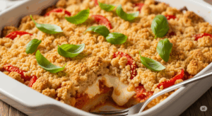 Crumble Salé Tomate Mozzarella