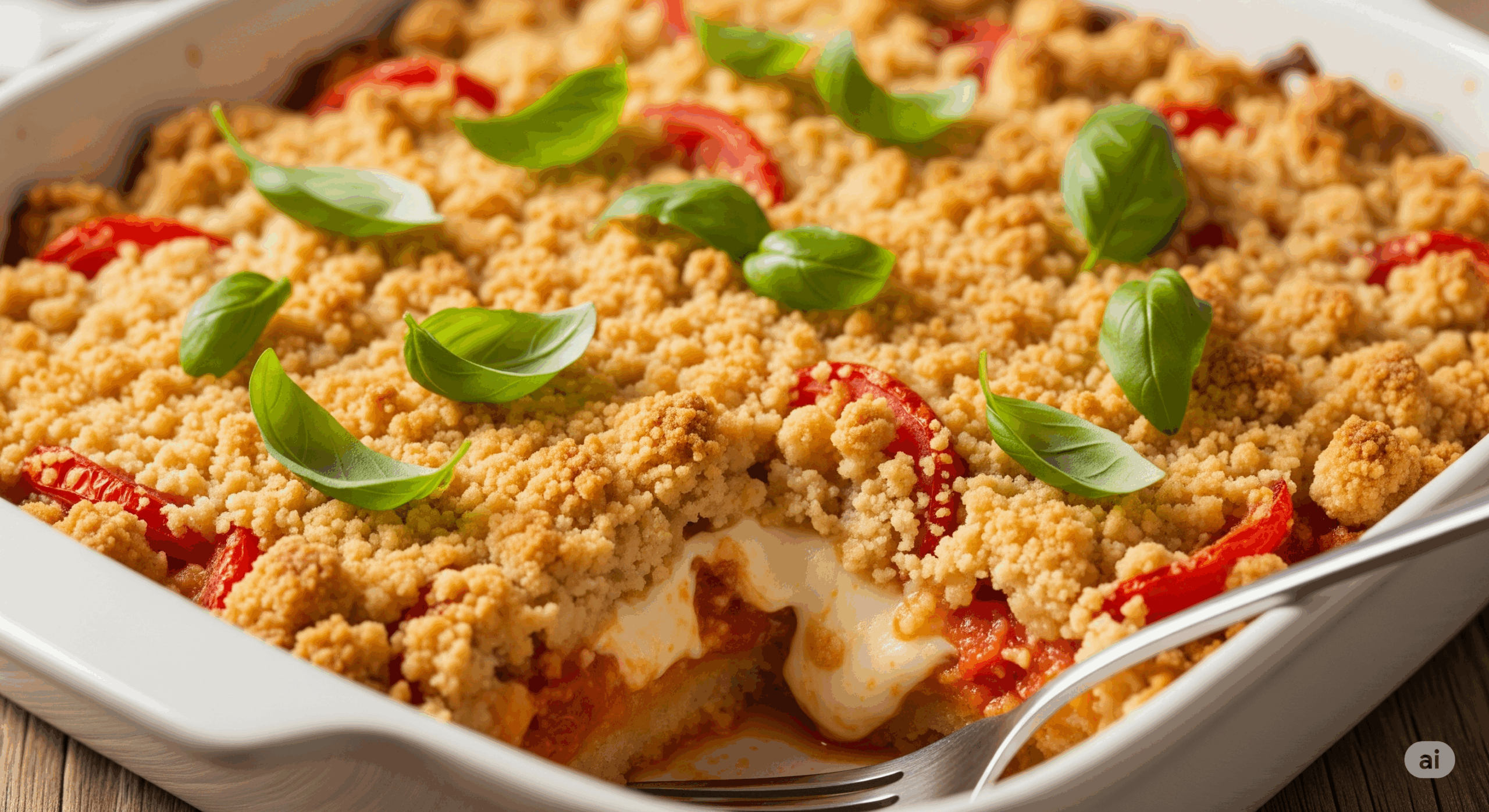 Crumble Salé Tomate Mozzarella