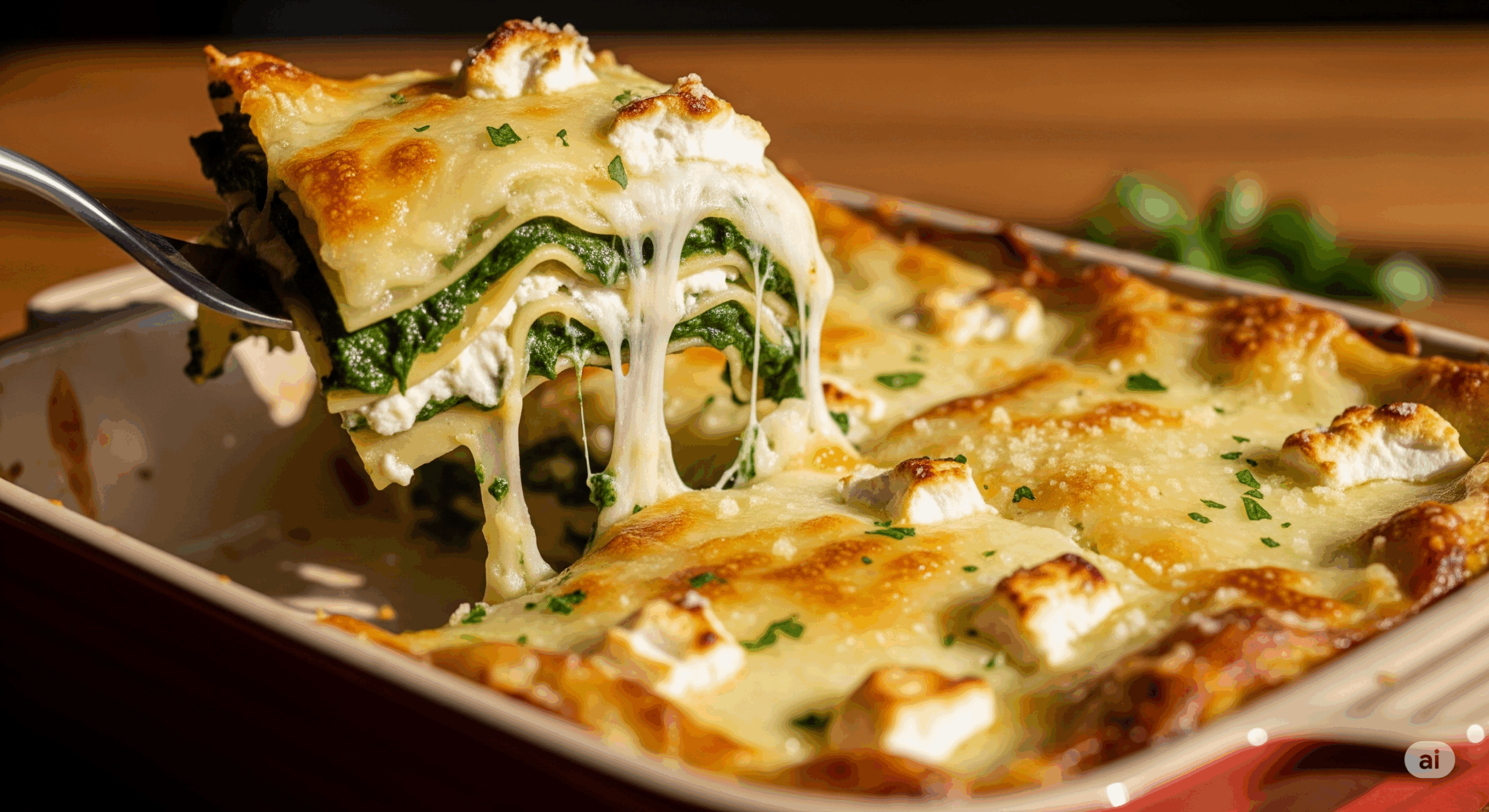 Lasagnes épinards chèvre