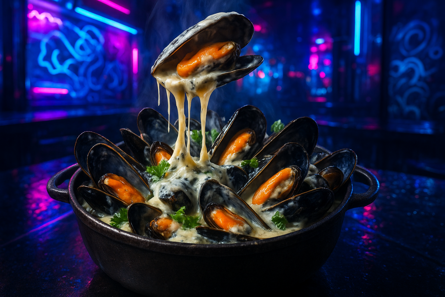 Moules au roquefort, la recette gourmande qui change des traditionnelles marinières