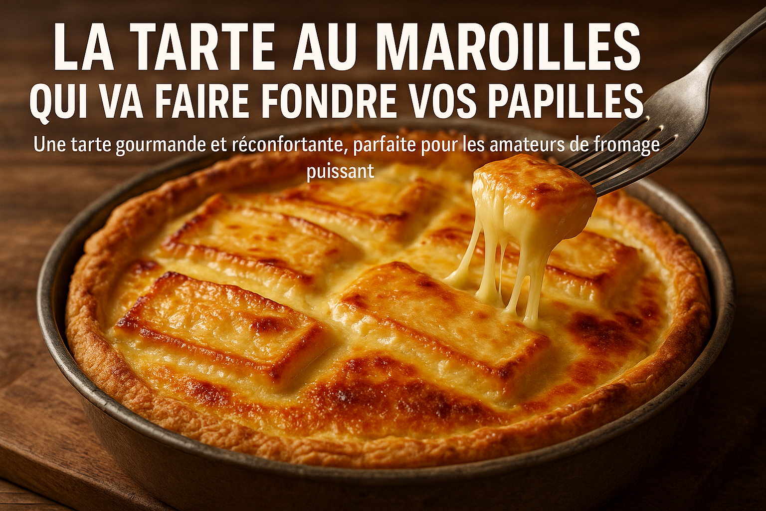 La tarte au maroilles qui va faire fondre vos papilles