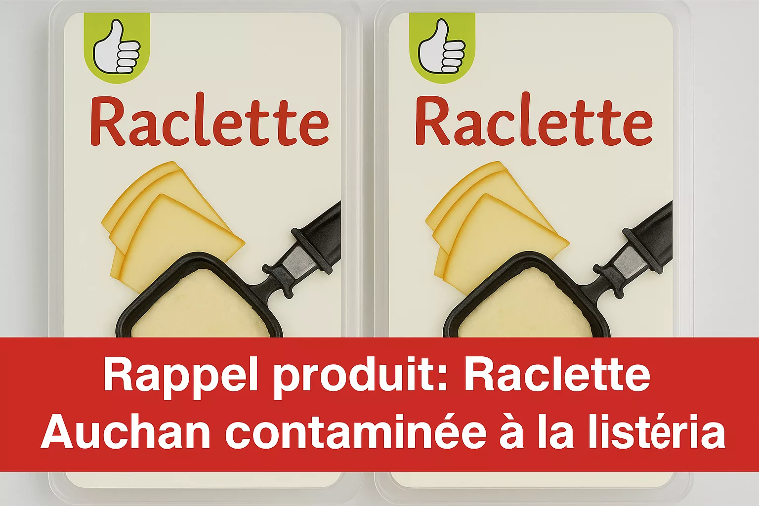 Rappel fromage : Cette raclette vendue chez Auchan est contaminée à la listéria, ramenez-la immédiatement
