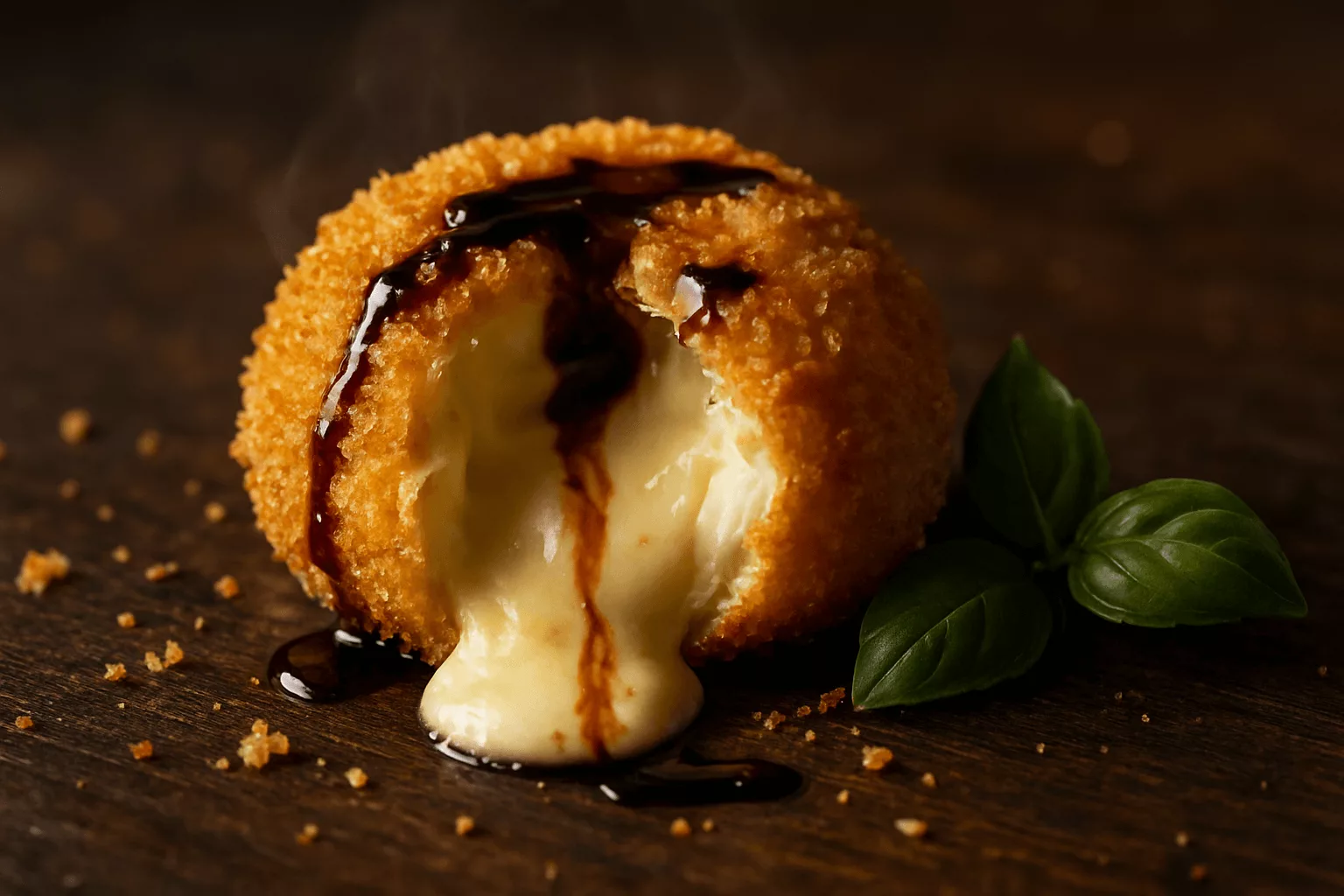 burrata panée