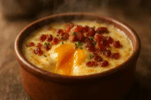 oeuf cocotte reblochon lardons