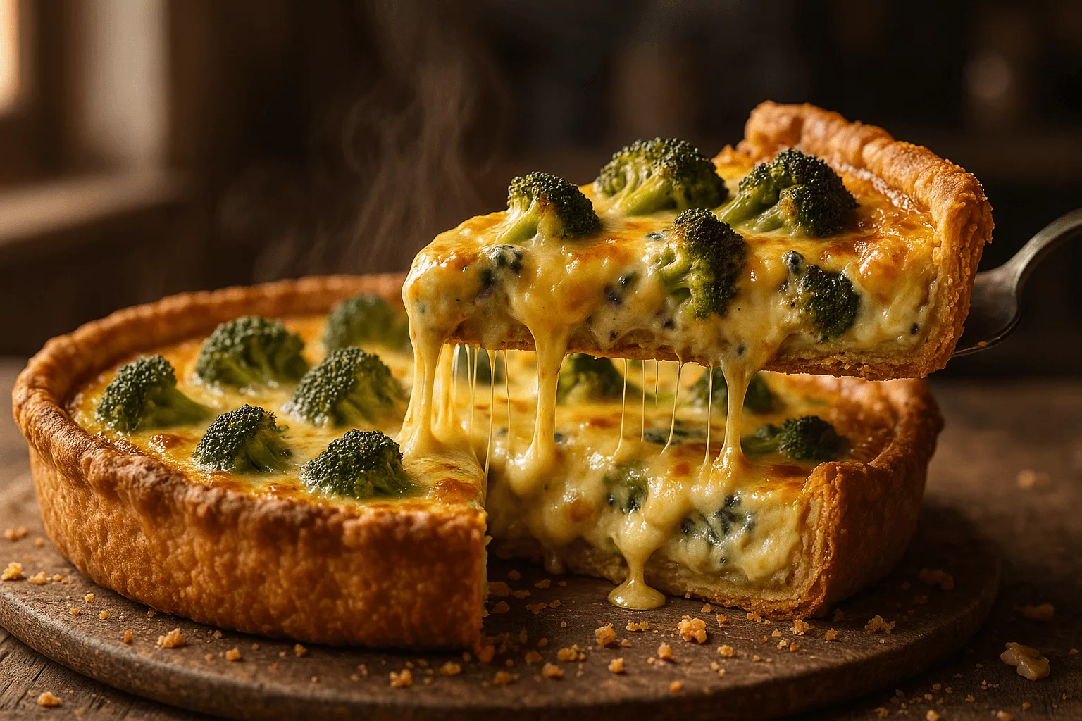 tarte brocoli roquefort