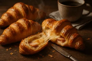 croissants au jambon fromage