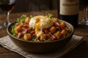 Salade lyonnaise au Saint-Marcellin