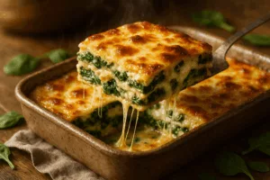 lasagnes épinards chèvre