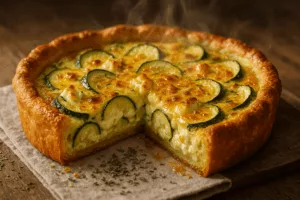 quiche courgette feta