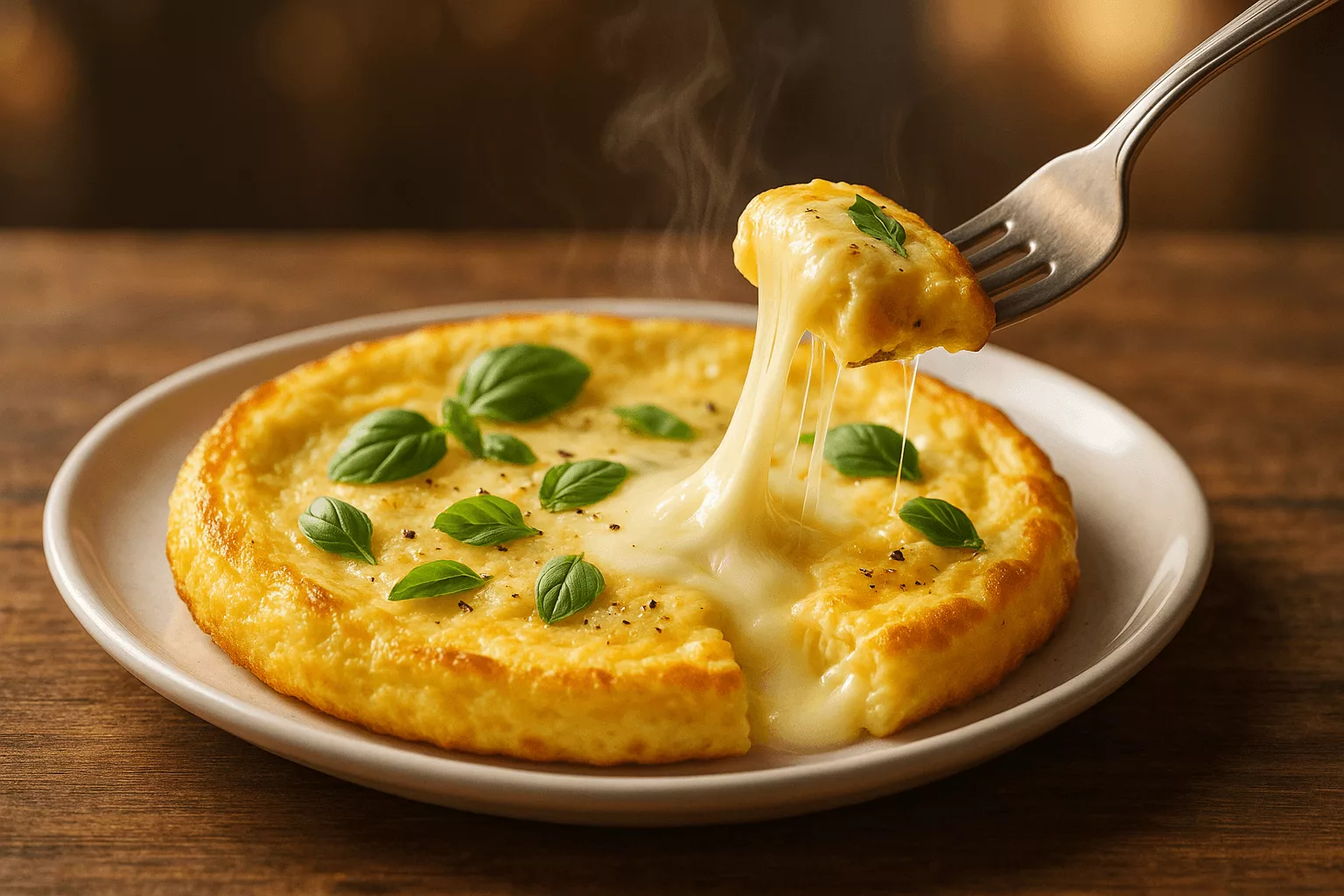 Omelette mozzarella au micro-ondes : le secret d’un repas express fondant et délicieux
