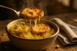 soupe au chou gratinée