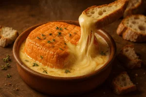 maroilles au four façon fondue