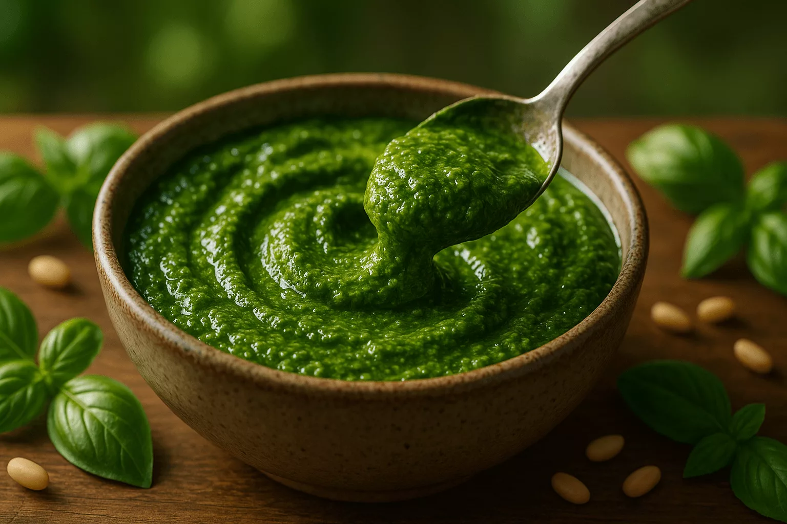 sauce au pesto traditionnelle