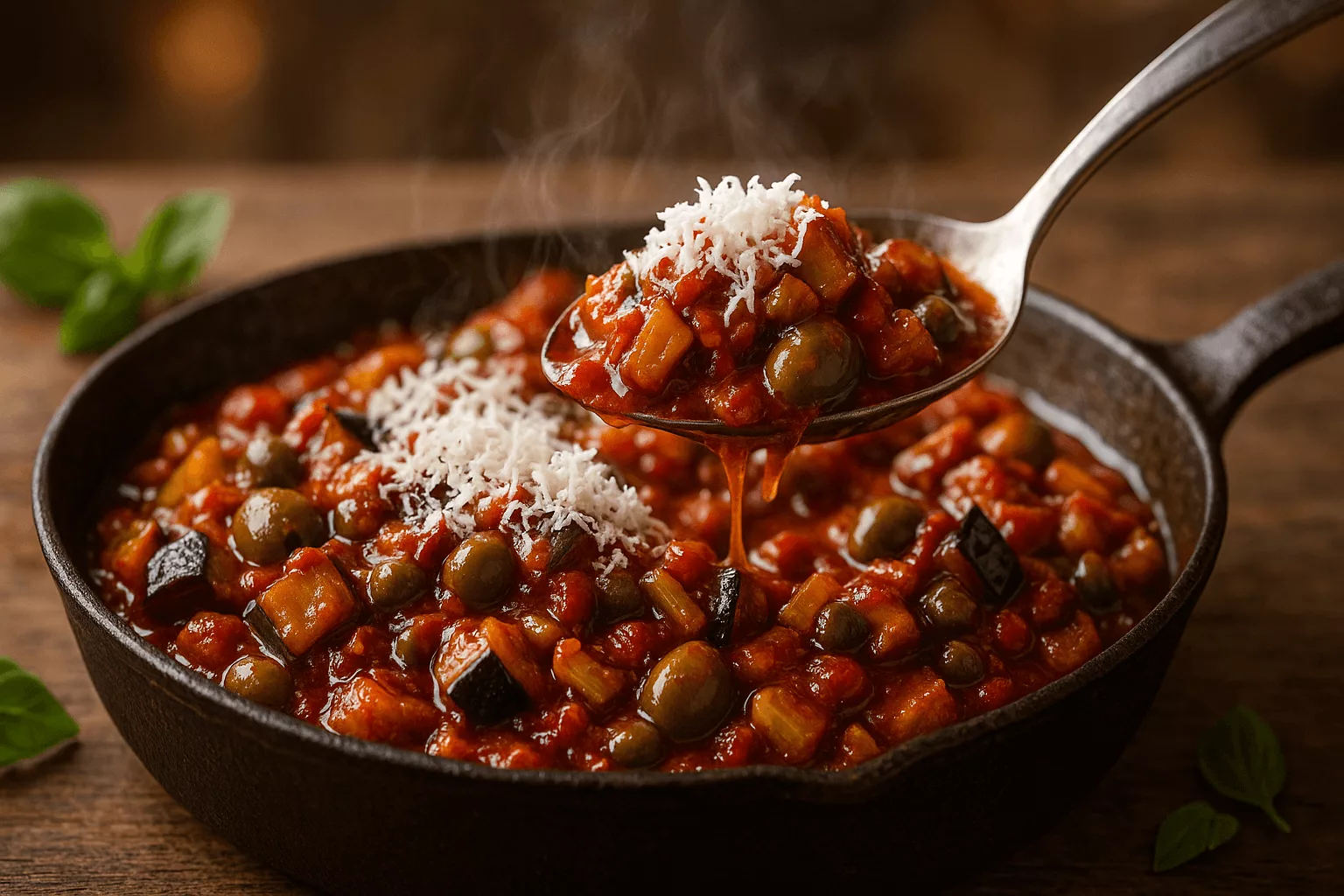 La caponata sicilienne traditionnelle qui fait fondre tous les invités