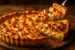 tarte courge chevre et thym