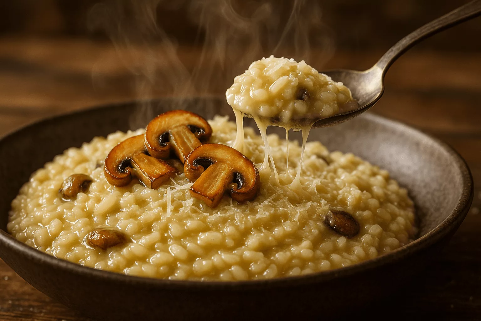 Le risotto champignons parmesan qui réconcilie tout le monde avec la cuisine maison