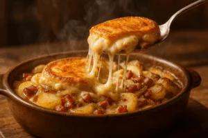 tartiflette fondante au micro onde