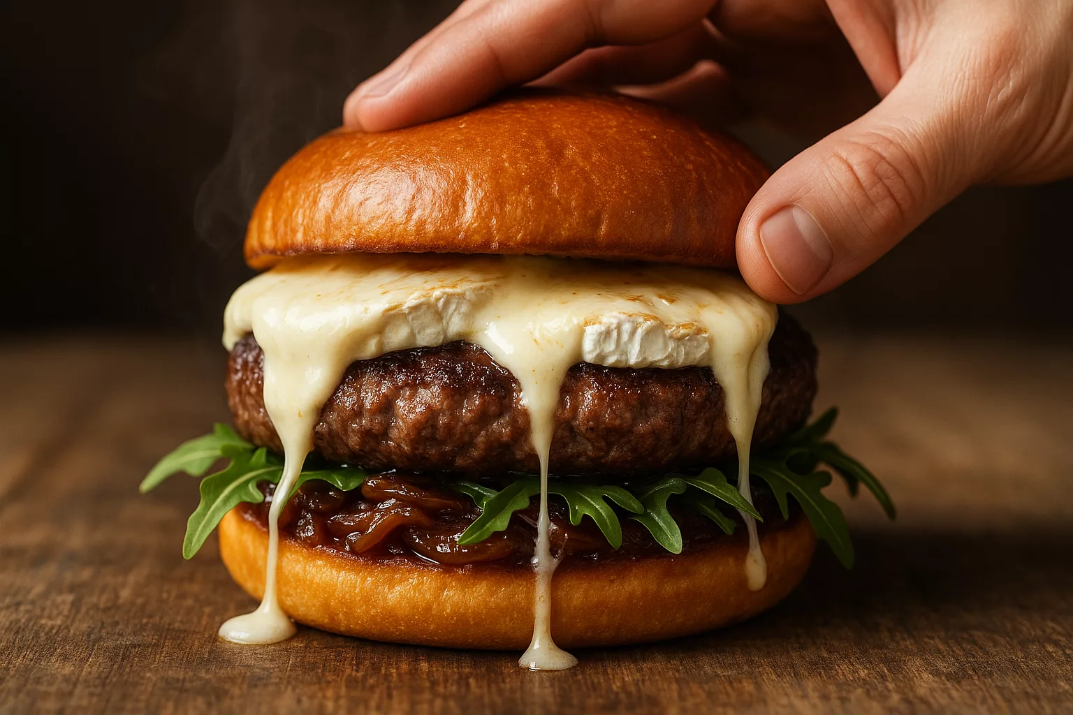 Le burger au chèvre ultra fondant qui met tout le monde KO à la première bouchée