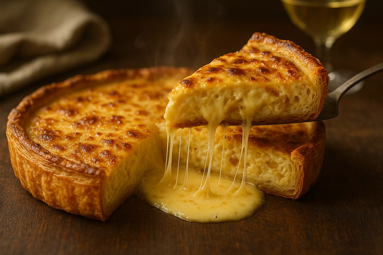 La quiche au fromage à raclette ultra fondante qui fait fondre toute la table