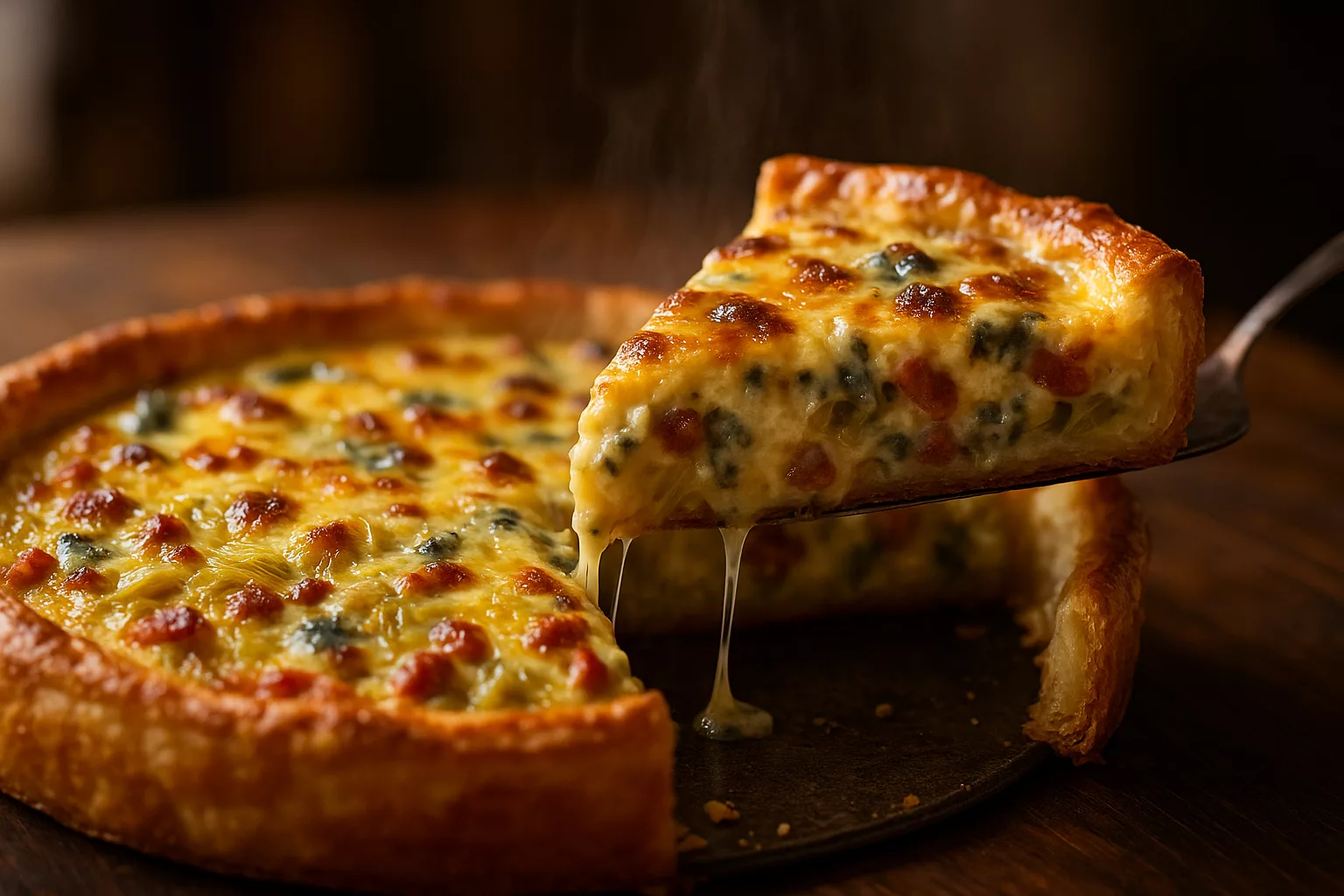 La tarte poireaux, lardons et bleu ultra fondante qui fait craquer tout le monde