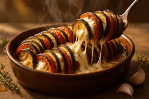 tian de légumes au chèvre