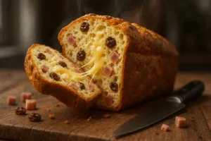 Le cake au jambon fumé et raisins ultra moelleux qui surprend tout le monde