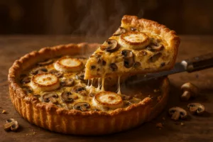 La quiche aux champignons et chèvre ultra fondante qui régale sans effort 4 quiche au champignons et au chèvre