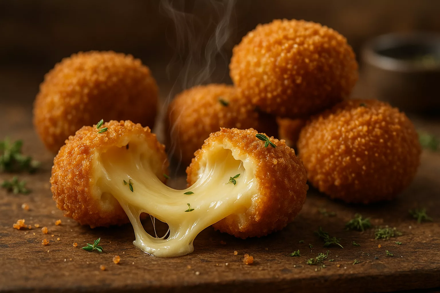 Les croquettes de fromage au thym ultra croustillantes qui rendent tout le monde accro