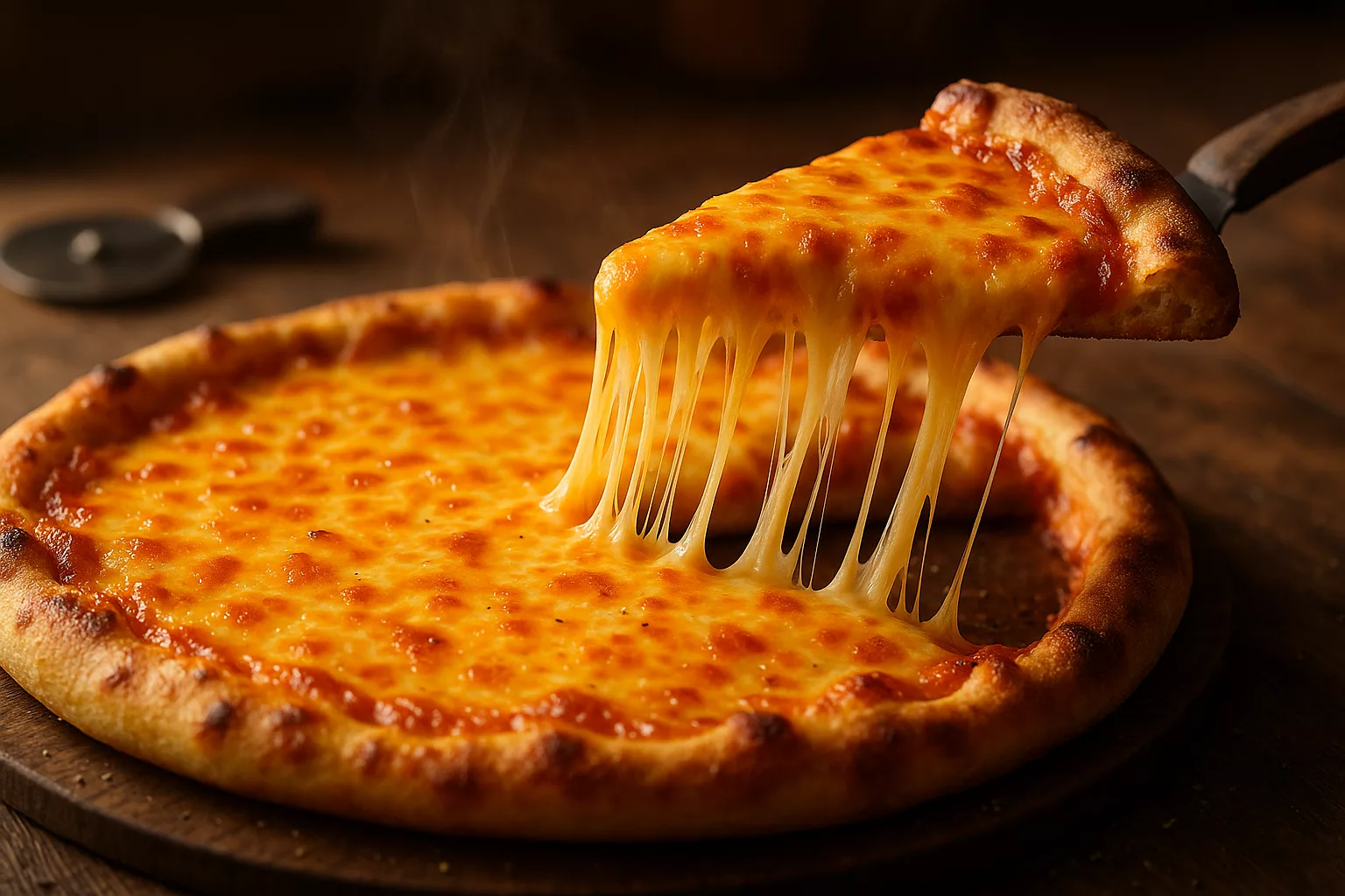 Pizza au cheddar fondant qui met tout le monde d’accord