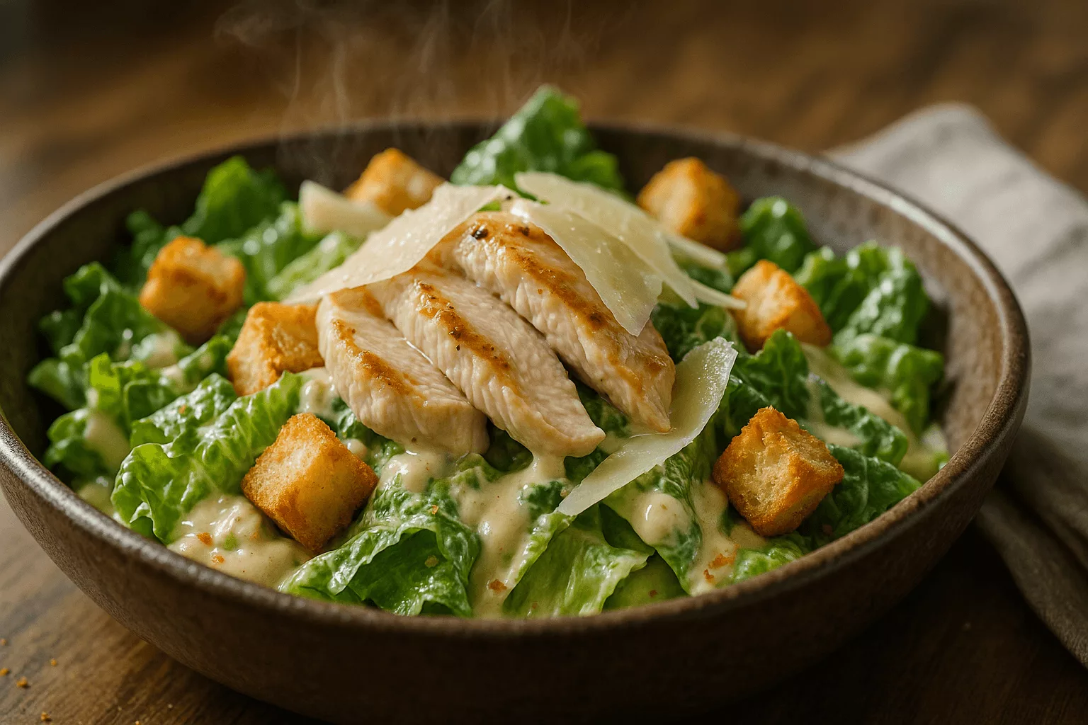 La véritable salade César : croustillante, fondante et irrésistible