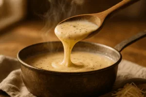 Sauce à l’emmental et au poivre : la touche crémeuse et relevée qui transforme vos plats 4 sauce émmental poivre