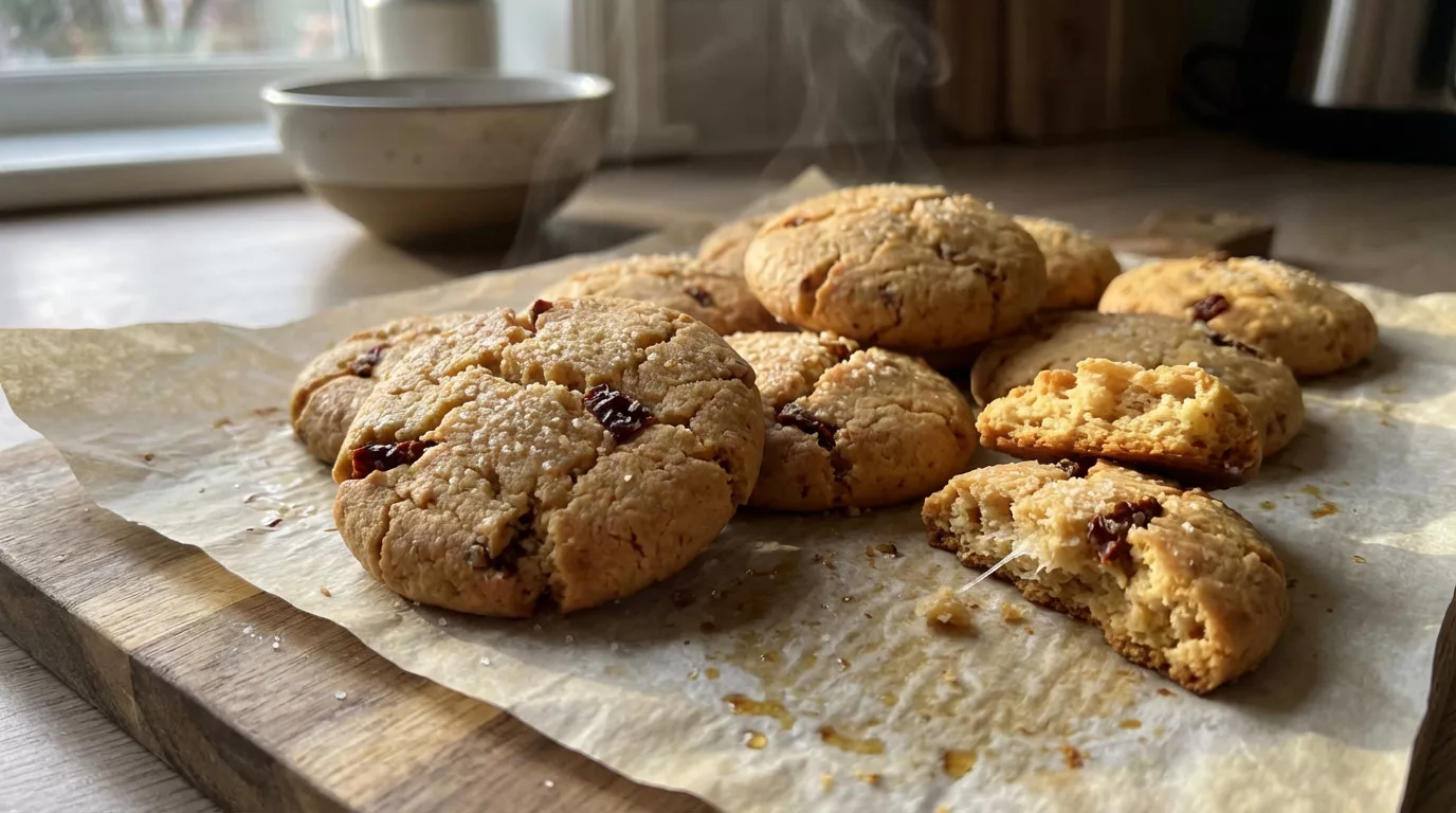 Cookies salés au parmesan et tomates séchées ultra croustillants qui vont disparaître en 5 minutes