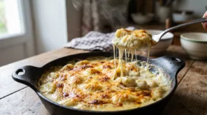 gratin de gnocchis au formail ail et fines herbes