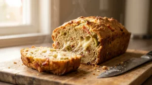 cake lardon olives brie