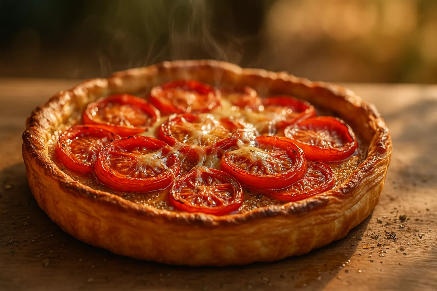 Tarte tomate moutarde fondante et croustillante, le classique d’été qui fait toujours un carton