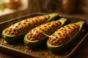Courgettes farcies légères et gourmandes, la version facile qui régale sans alourdir