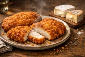 Poulet pané frit ultra croustillant, doré à souhait et irrésistible dès la première bouchée 3 Poulet pané frit ultra croustillant, doré à souhait et irrésistible dès la première bouchée