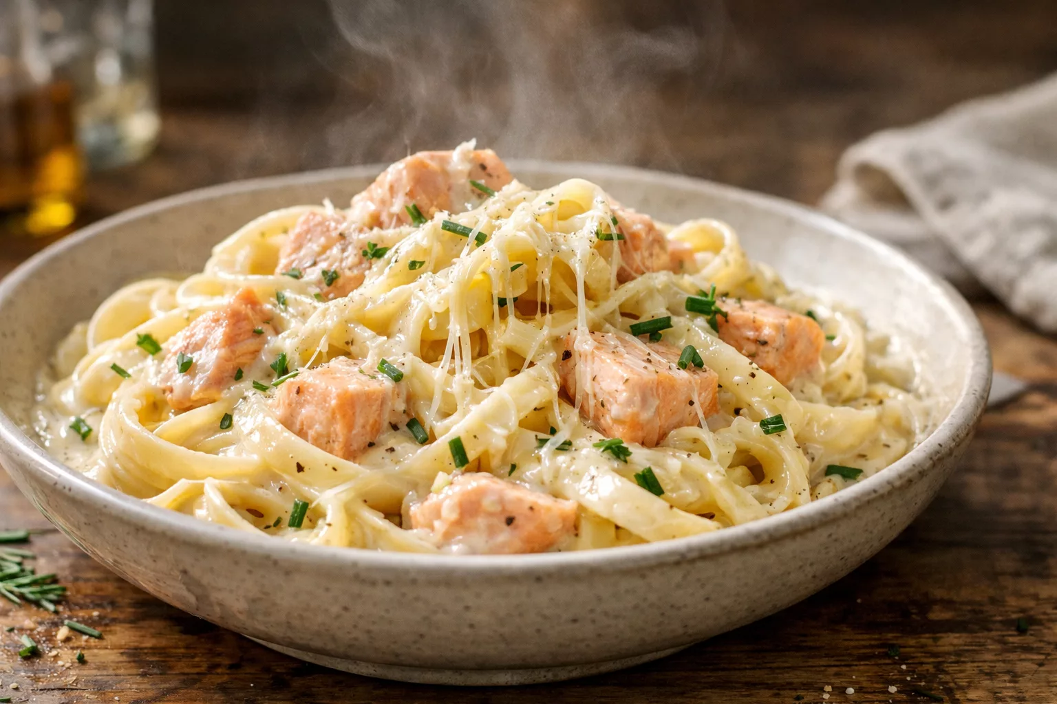 Pâtes au saumon ultra crémeuses, le plat express qui fait toujours l’unanimité 4 Pâtes au saumon ultra crémeuses, le plat express qui fait toujours l’unanimité